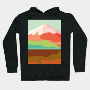 Lake near Fujiyama mountain Hoodie